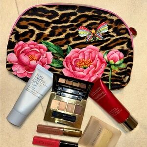 Estee Lauder Makeup Set with Floral Bag